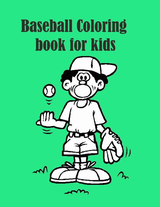 Front cover_Baseball Coloring book for Kids