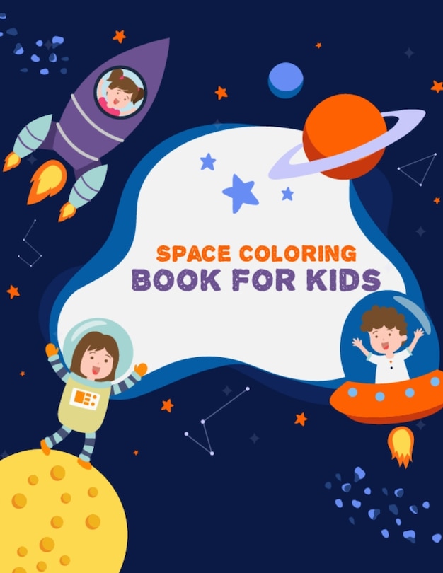 Front cover_Space Coloring Book for Kids