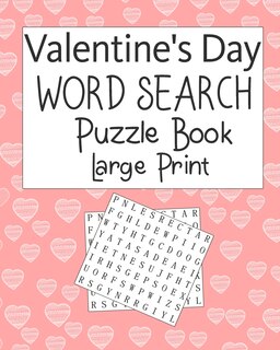 Front cover_Valentine's Day Word Search Puzzle Book Large Print