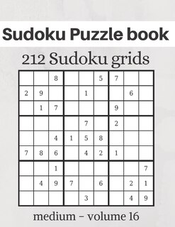 Couverture_Sudoku Puzzle book - 212 Sudoku grids