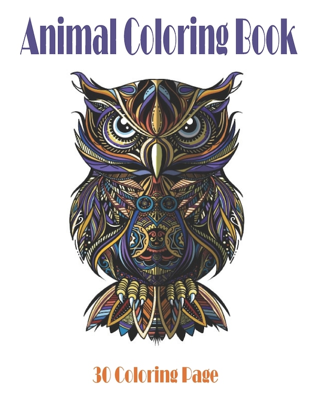 Front cover_Animal Coloring Book