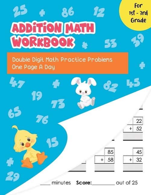 Front cover_Addition Math Workbook