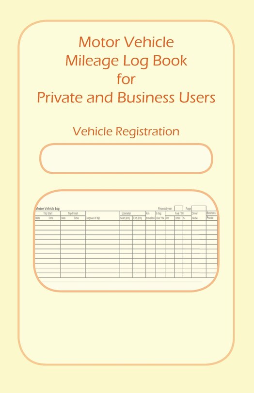 Front cover_Motor Vehicle Mileage Book for Private and Business Users