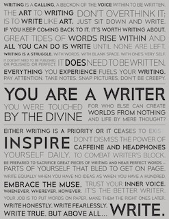 Front cover_Writer Motivational Notebook - Writing Prompts To Cure Writer's Block - The Writing Manifesto Blank Journal