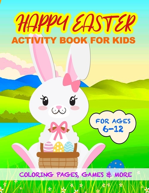 Front cover_Happy Easter Activity Book for Kids