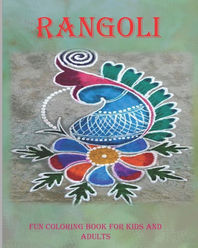 Front cover_Rangoli- Coloring book for Kids and Adults