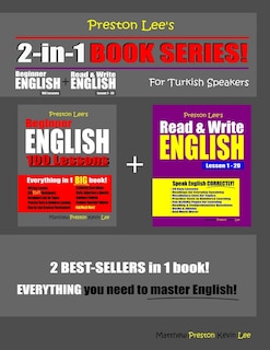 Couverture_Preston Lee's 2-in-1 Book Series! Beginner English 100 Lessons & Read & Write English Lesson 1 - 20 For Turkish Speakers
