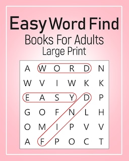 Easy Word Find Books For Adults Large Print: word find Fun and Educational Makes a great Easter gift