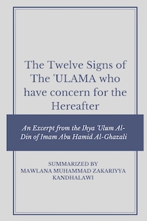 Front cover_The Twelve Signs of the Ulama who have concern for the hereafter