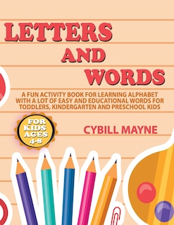 Couverture_Letters and Words Coloring Book for Kids Ages 4-8