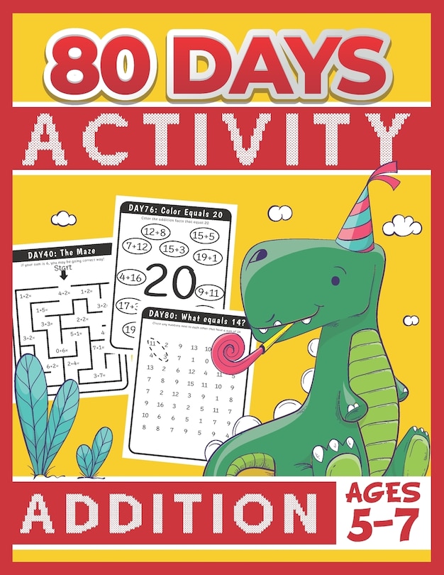Couverture_80 Days Activity Addition for Kids Ages 5-7