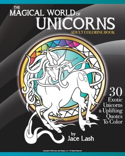 Couverture_The Magical World Of Unicorns Adult Coloring Book