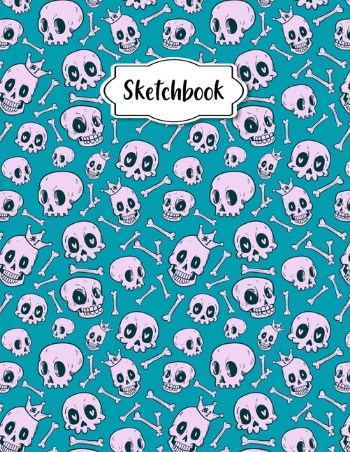 Sketchbook: Cute Doodle Skull Bone Collection Blank Notebook Journal - Sketching, Drawing And Doodling