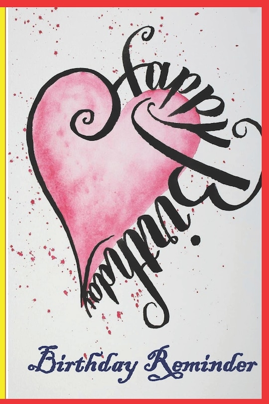 Front cover_Birthday Reminder Book
