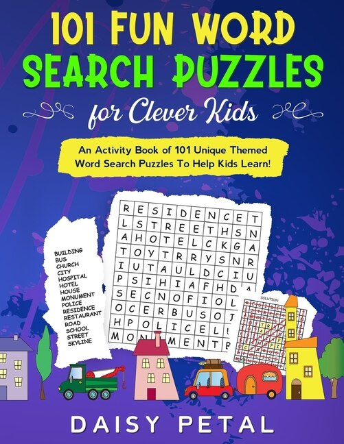Front cover_101 Fun Word Search Puzzles for Clever Kids