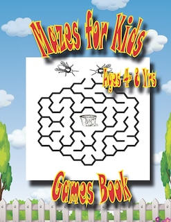 Front cover_Mazes For Kids Age 4-8 Yrs Games Book