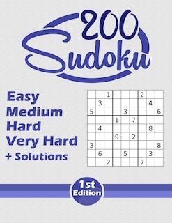 Front cover_Sudoku 200 Easy Medium Hard Very hard