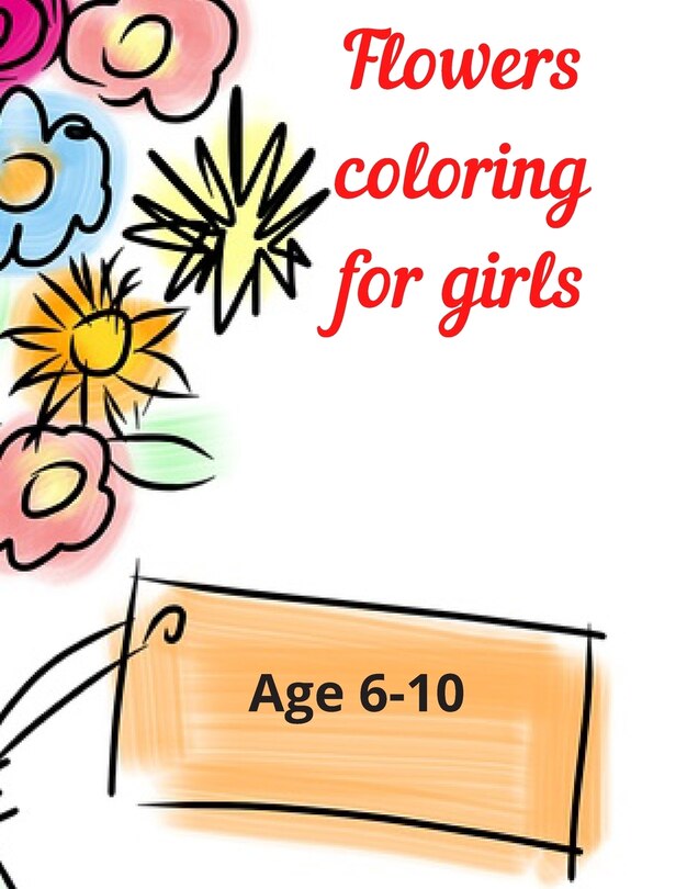 Front cover_Flowers coloring for girls
