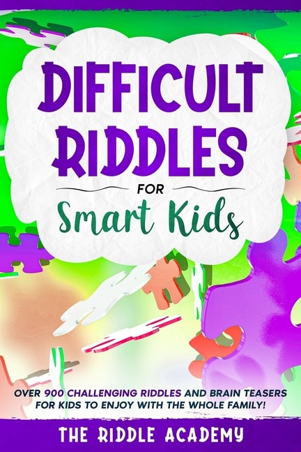 Front cover_Difficult Riddles for Smart Kids