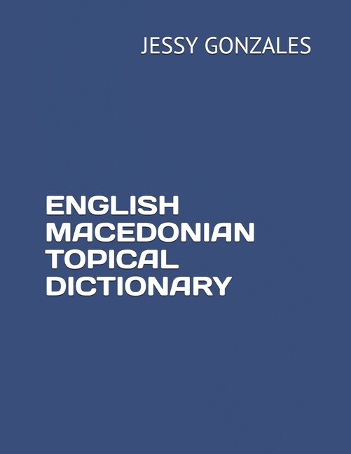 Couverture_English Macedonian Topical Dictionary