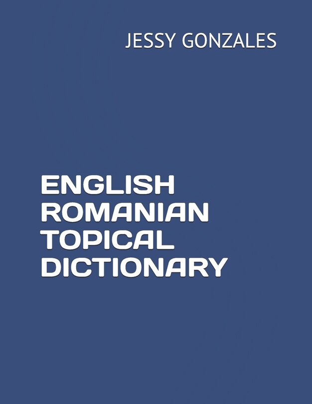 Couverture_English Romanian Topical Dictionary