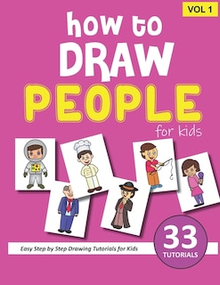 Front cover_How to Draw People for Kids - Volume 1