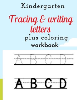 Front cover_Kindergarten tracing & writing letters plus coloring workbook