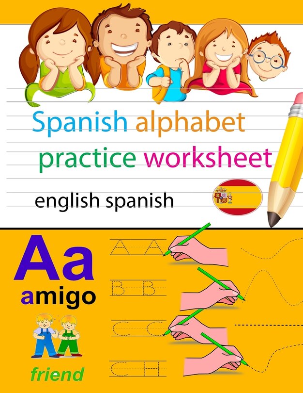 Front cover_spanish alphabet practice worksheet english spanish