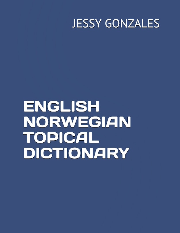 Couverture_English Norwegian Topical Dictionary