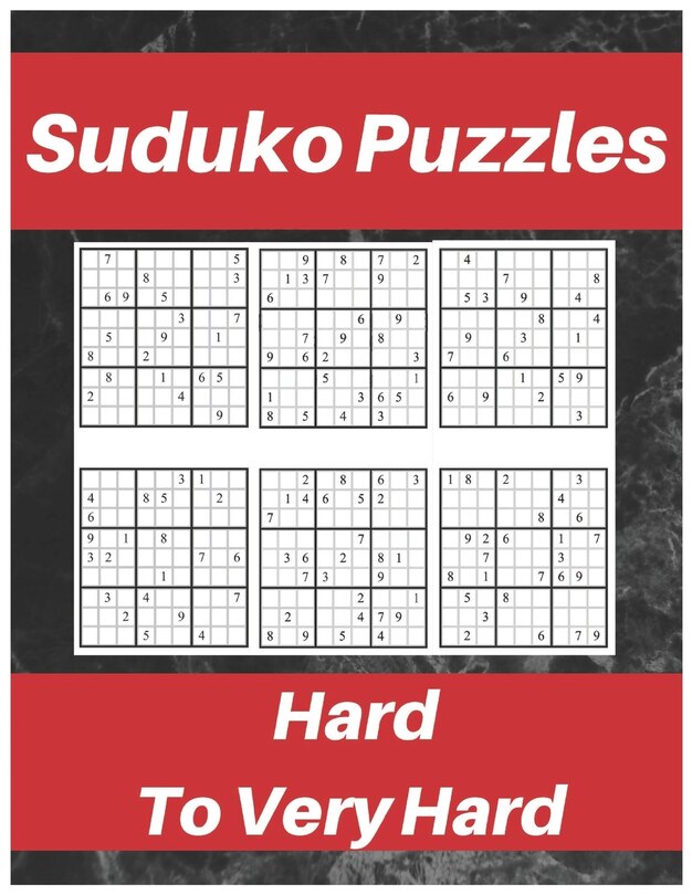 Front cover_Sudoku Puzzles Hard To Very Hard.