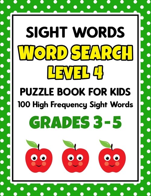 Couverture_SIGHT WORDS Word Search Puzzle Book For Kids - LEVEL 4