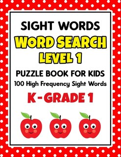 Couverture_SIGHT WORDS Word Search Puzzle Book For Kids - LEVEL 1