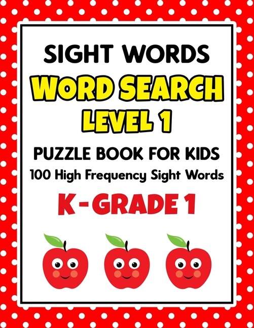 Couverture_SIGHT WORDS Word Search Puzzle Book For Kids - LEVEL 1