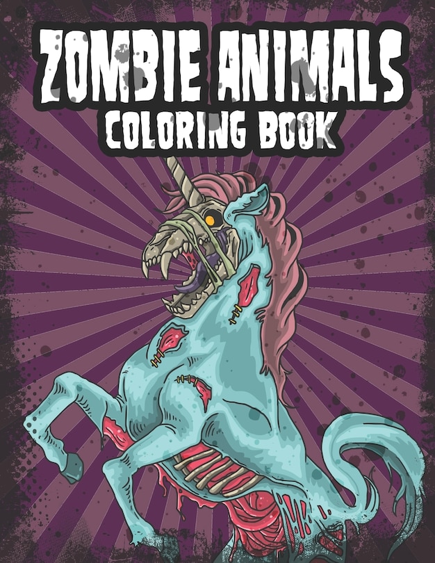 Front cover_Zombie Animals Coloring Book