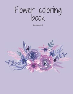 Front cover_Flower coloring book for adult