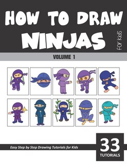 Front cover_How to Draw Ninjas for Kids - Volume 1