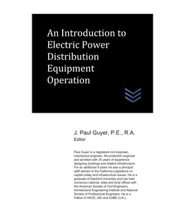 Couverture_An Introduction to Electric Power Distribution Equipment Operation