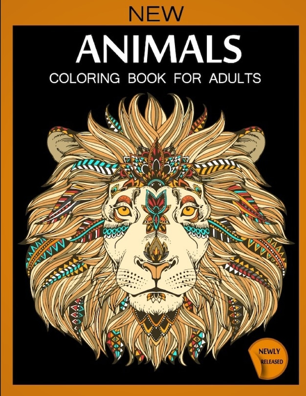 Front cover_Animals Coloring Book For Adults