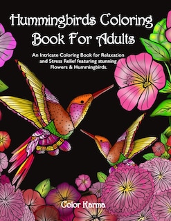 Front cover_Hummingbirds Coloring Book For Adults