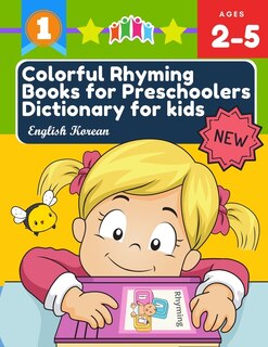Front cover_Colorful Rhyming Books for Preschoolers Dictionary for kids English Korean