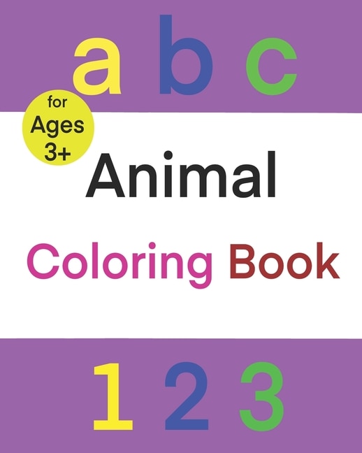 Front cover_ABC 123 Animal Coloring Book