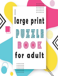 Front cover_large print puzzle book for adult