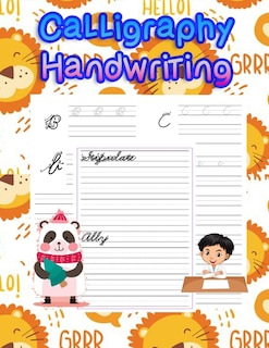 Calligraphy Handwriting: handwriting tracing workbook-handwriting practice paper for kids-handwriting practice sheets