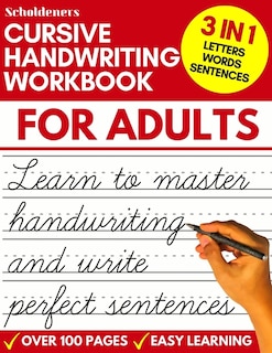 Couverture_Cursive Handwriting Workbook for Adults