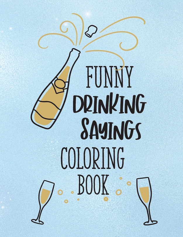 Front cover_Funny Drinking Sayings Coloring Book