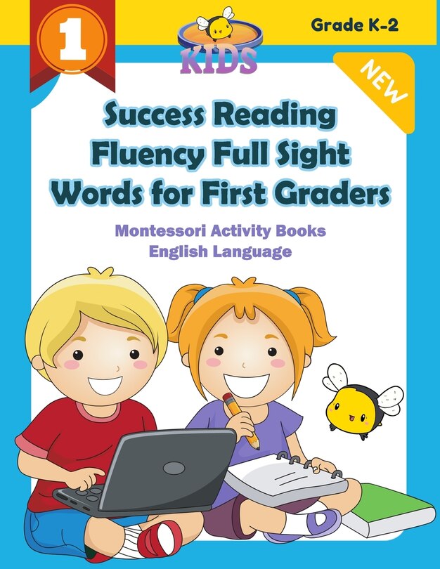 Couverture_Success Reading Fluency Full Sight Words for First Graders Montessori Activity Books English Language