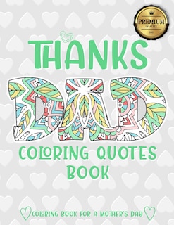 Front cover_Thanks Dad Coloring Quotes Book