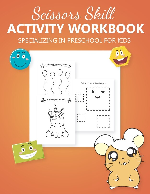 Front cover_Scissors Skill Activity Workbook Specializing In Preschool for kids