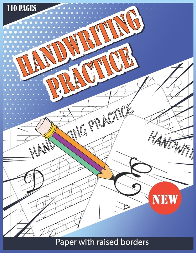 Handwriting Practice Paper With Raised Borders: 110 Uppercase Letters Handwriting Practice Paper With Raised Borders and Multiple Pages for Each Letter For More Practice And Good Tracing Experience