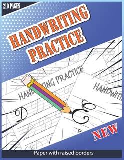 Front cover_Handwriting Practice Paper With Raised Borders